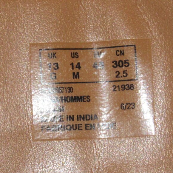 New Without Box - Clarks Tan Tilden Walk Lace-Up Derbys Size 14 M - Picture 13 of 14